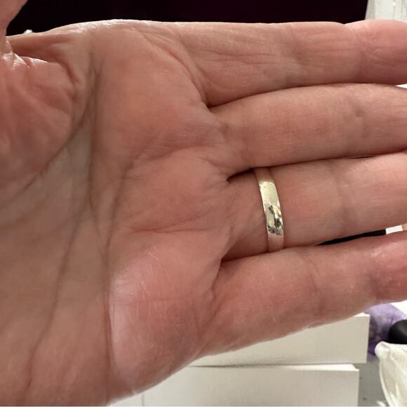 💕 Natural purple stick agate Gemstone ring Silver overlay 
 handmade size 8.5 - Picture 6 of 6